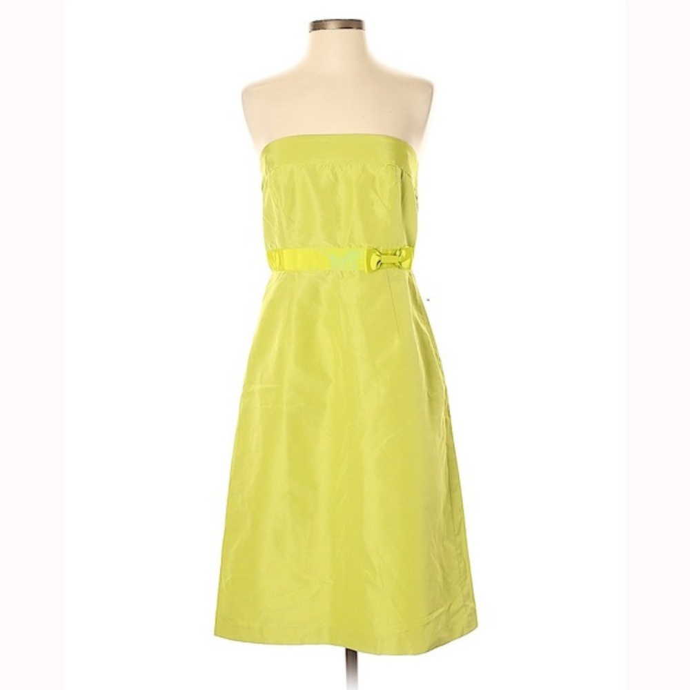 J. Crew Lime Green Special Occasions Dress NWT SZ 12P - Picture 1 of 8
